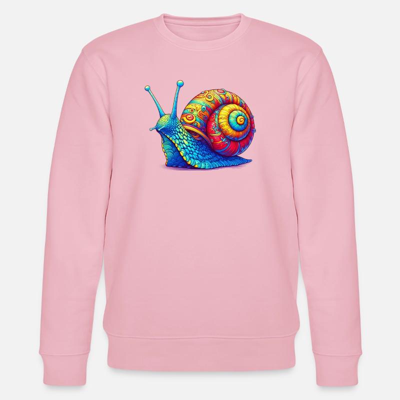Escargot - Sweat bio CHANGER Stanley/Stella Unisexe - rose pâle
