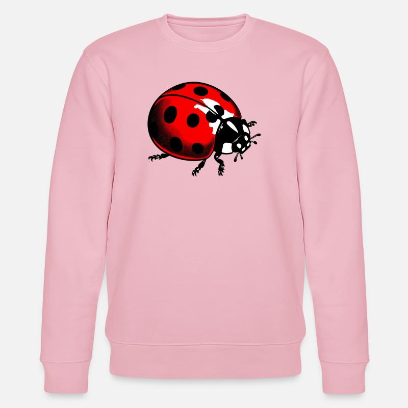 Marienkäfer - Stanley/Stella Unisex Bio-Sweatshirt CHANGER  - Hellrosa