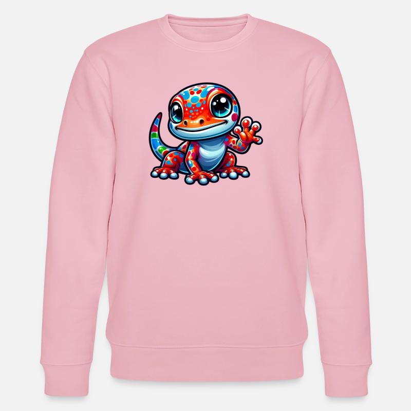 Gecko - Stanley/Stella Unisex Bio-Sweatshirt CHANGER  - Hellrosa