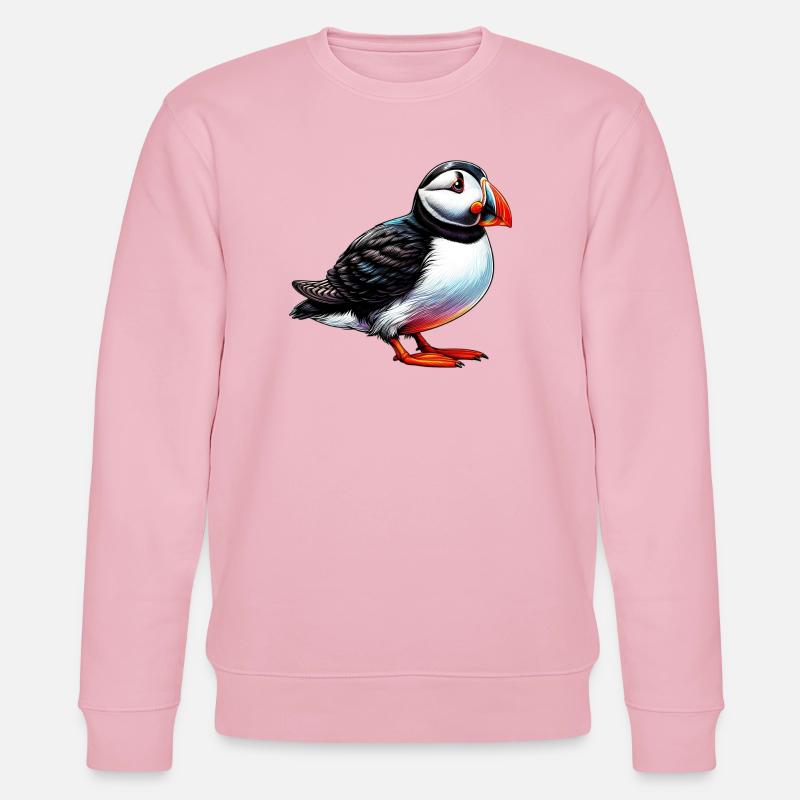 Papageitaucher - Stanley/Stella Unisex Bio-Sweatshirt CHANGER  - Hellrosa