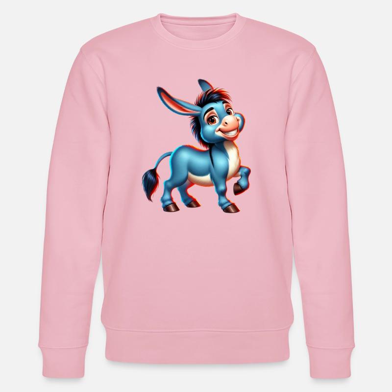 Esel-Maultier - Stanley/Stella Unisex Bio-Sweatshirt CHANGER  - Hellrosa