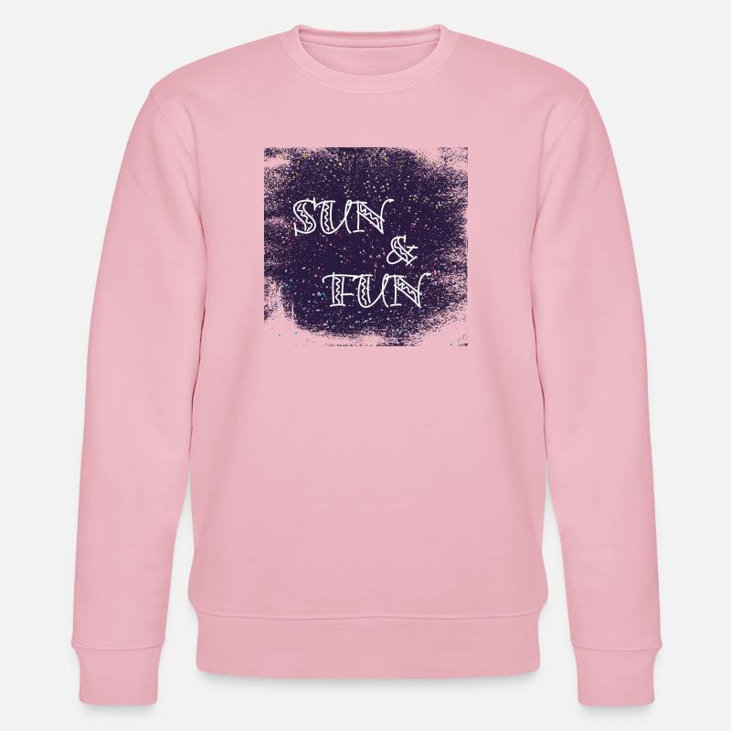 Sun Fun typo dirtyBackground - Stanley/Stella Unisex Bio-Sweatshirt CHANGER  - Hellrosa