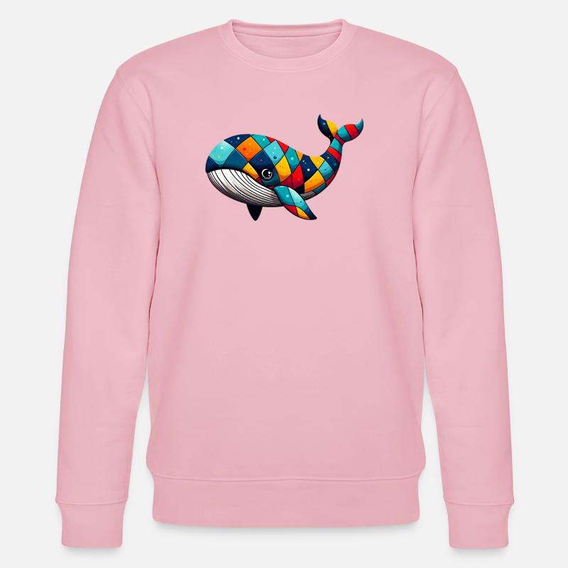 Harlekinwal - Stanley/Stella Unisex Bio-Sweatshirt CHANGER  - Hellrosa