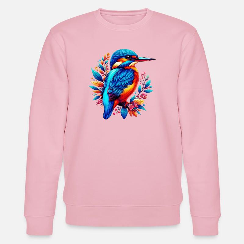 Eisvogel - Stanley/Stella Unisex Bio-Sweatshirt CHANGER  - Hellrosa