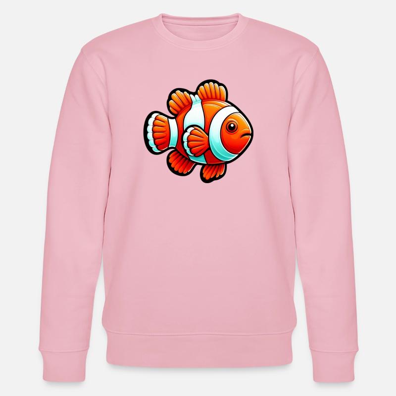 Clownfisch - Stanley/Stella Unisex Bio-Sweatshirt CHANGER  - Hellrosa