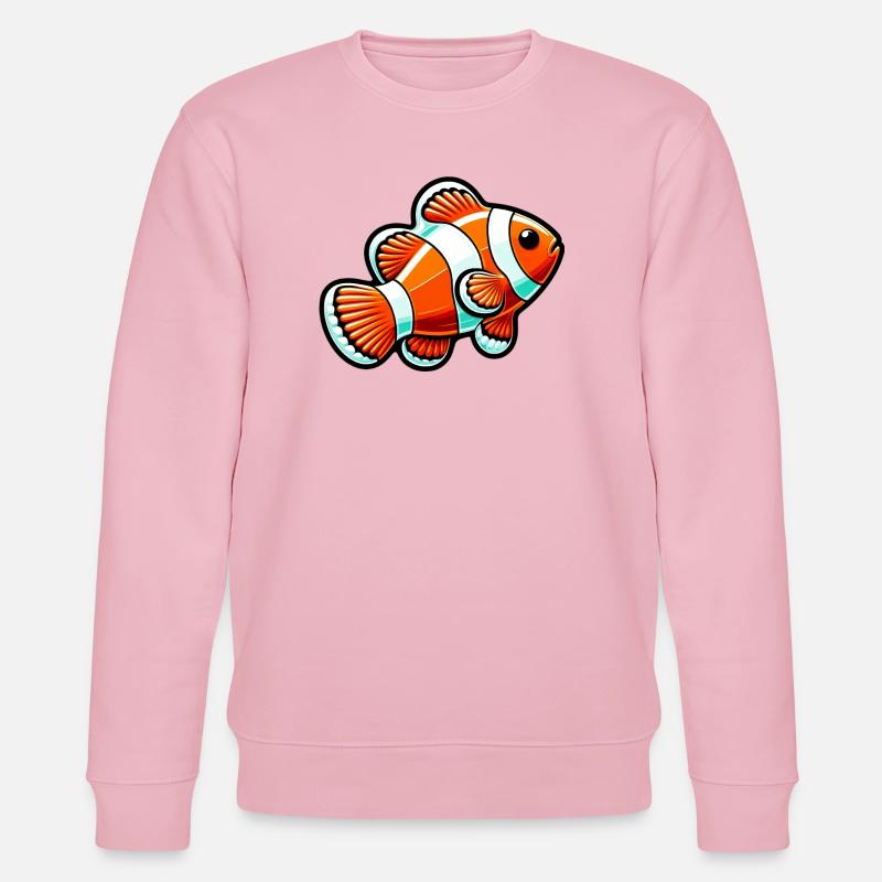 Clownfisch - Stanley/Stella Unisex Bio-Sweatshirt CHANGER  - Hellrosa
