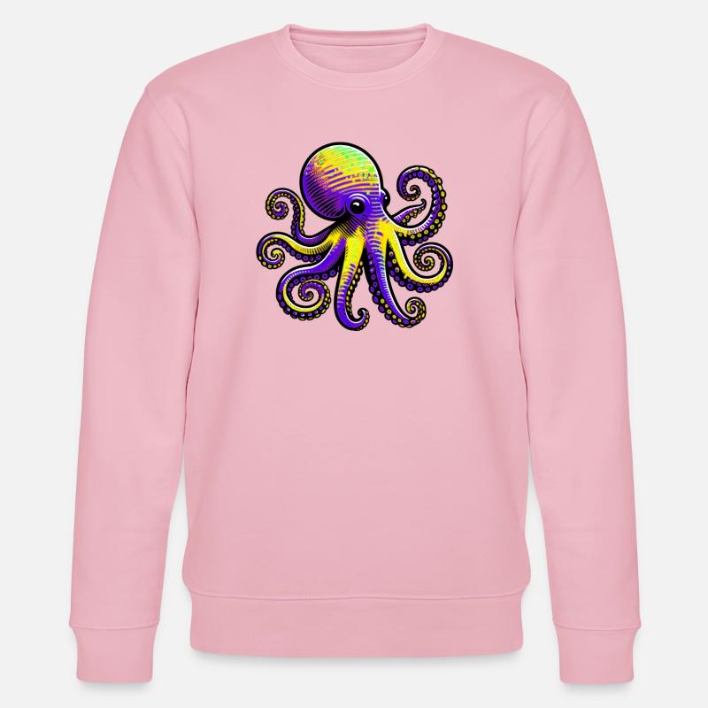 Octopus - Stanley/Stella CHANGER Unisex Organic Sweatshirt - cotton pink