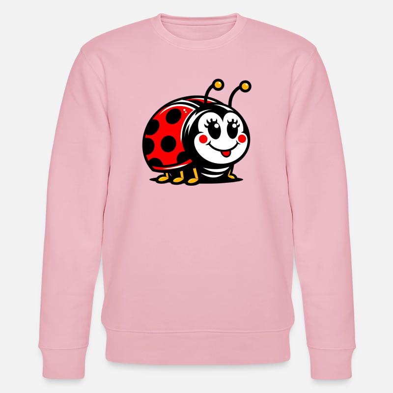 Marienkäfer - Stanley/Stella Unisex Bio-Sweatshirt CHANGER  - Hellrosa