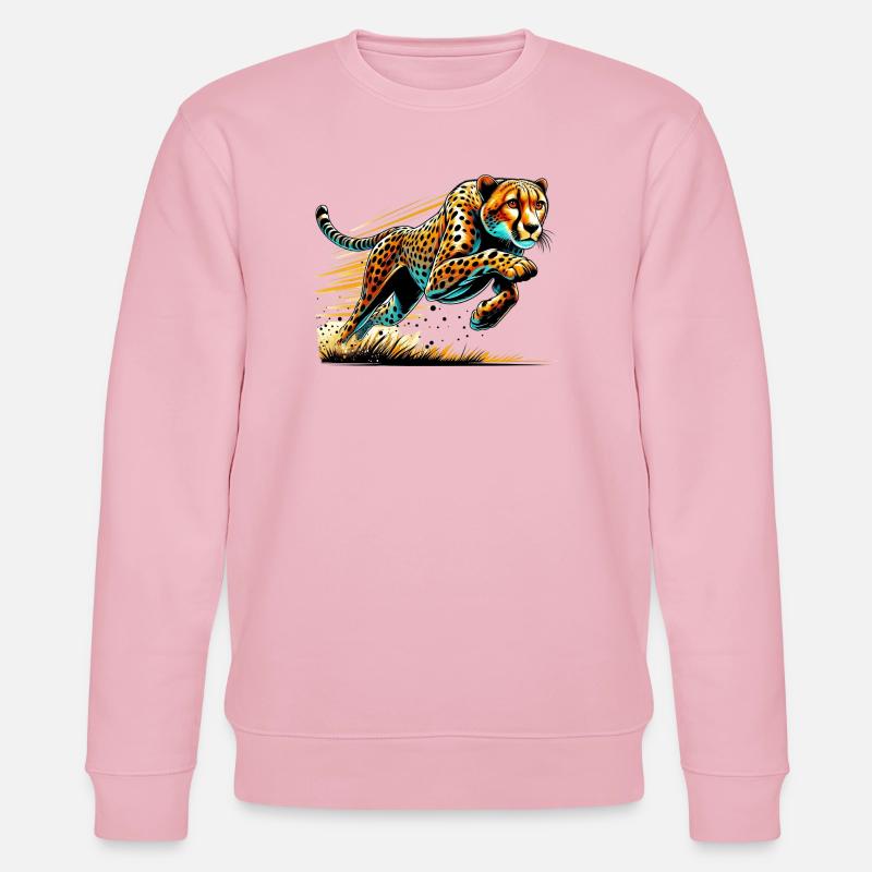 Gepard - Stanley/Stella Unisex Bio-Sweatshirt CHANGER  - Hellrosa