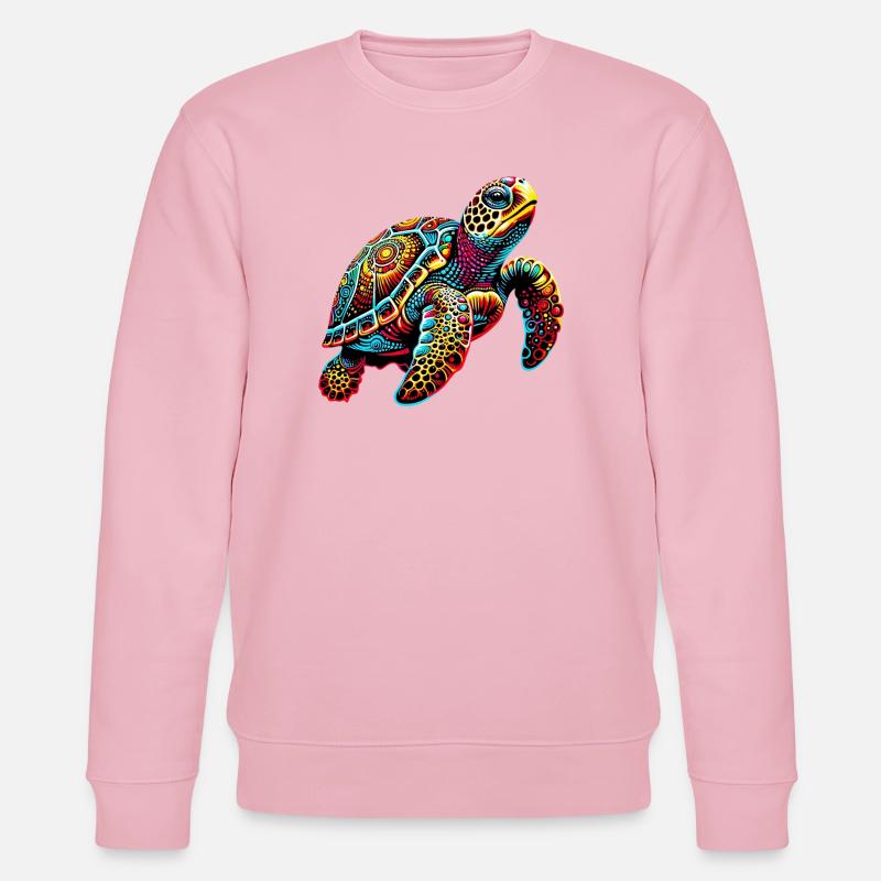 Żółw - Ekologiczna bluza unisex Stanley/Stella CHANGER  - jasnoróżowy