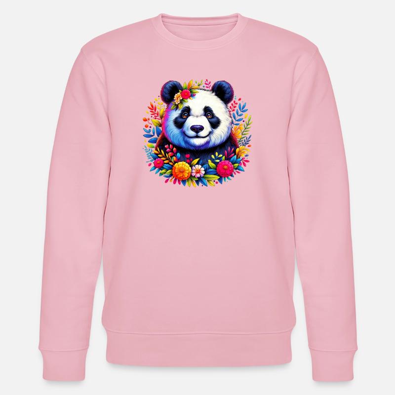 Panda - Sweat bio CHANGER Stanley/Stella Unisexe - rose pâle