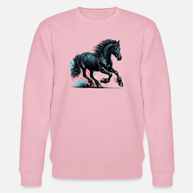 Pferd - Stanley/Stella Unisex Bio-Sweatshirt CHANGER  - Hellrosa