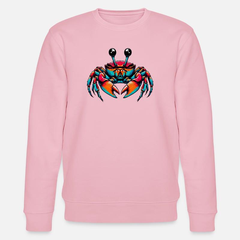 Crabe - Sweat bio CHANGER Stanley/Stella Unisexe - rose pâle