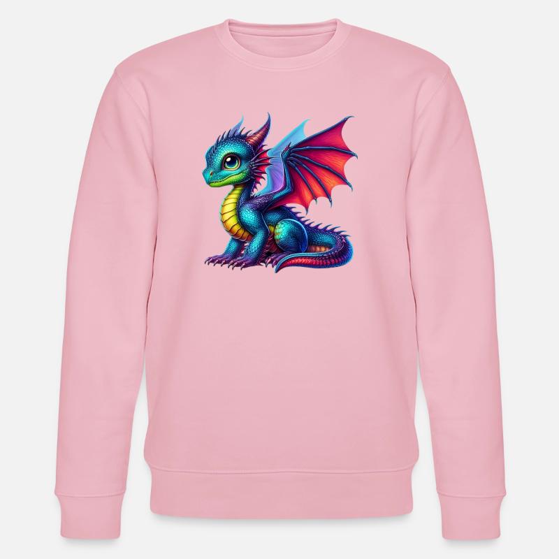 Drache - Stanley/Stella Unisex Bio-Sweatshirt CHANGER  - Hellrosa
