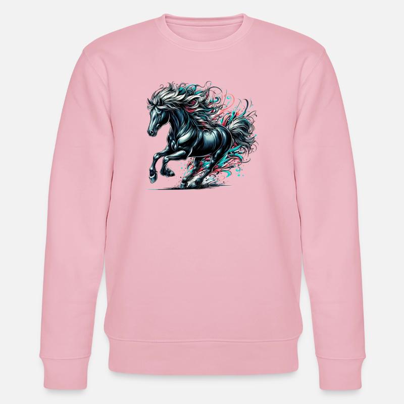 Cheval - Sweat bio CHANGER Stanley/Stella Unisexe - rose pâle