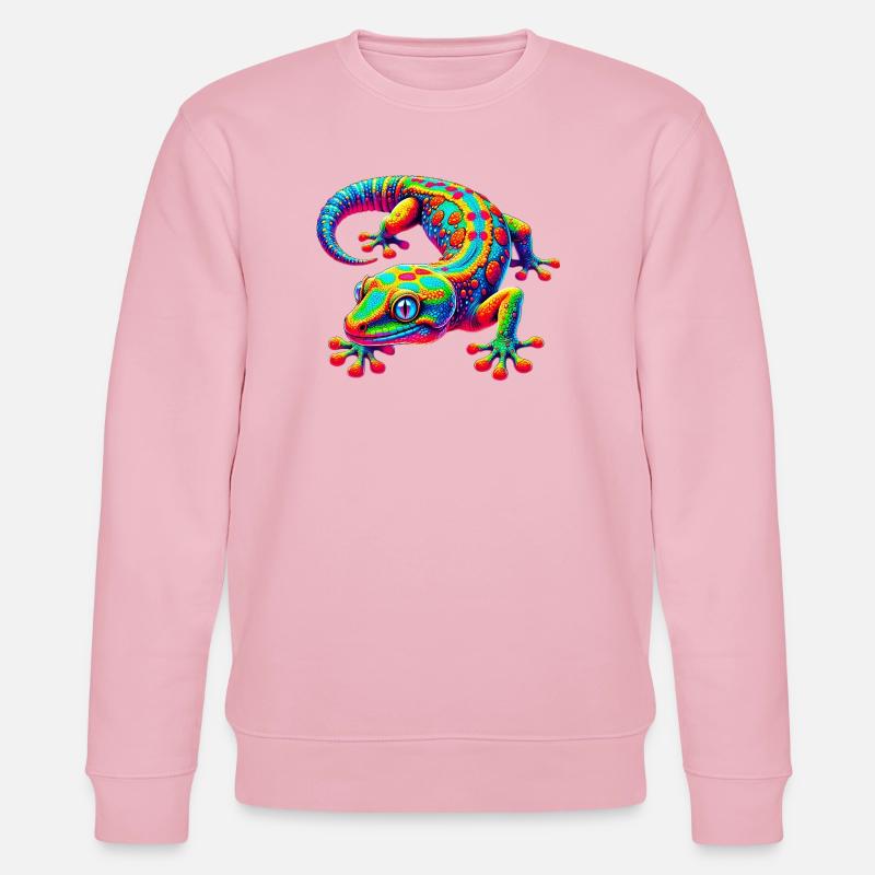 Gecko - Stanley/Stella Unisex Bio-Sweatshirt CHANGER  - Hellrosa