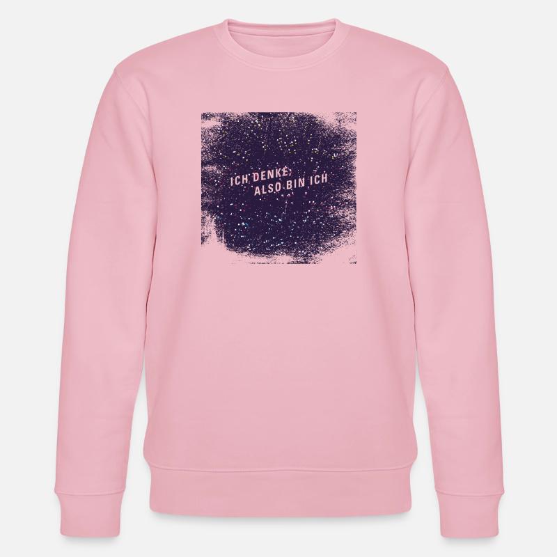Ich denke also bin ich - Stanley/Stella Unisex Bio-Sweatshirt CHANGER  - Hellrosa