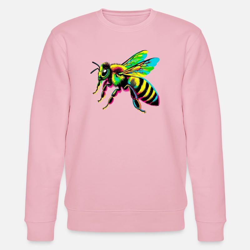 Biene - Stanley/Stella Unisex Bio-Sweatshirt CHANGER  - Hellrosa