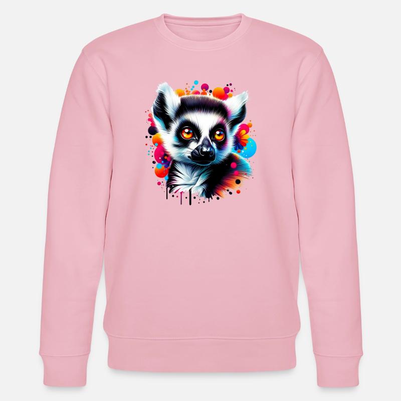 Lemur - Stanley/Stella Unisex Bio-Sweatshirt CHANGER  - Hellrosa