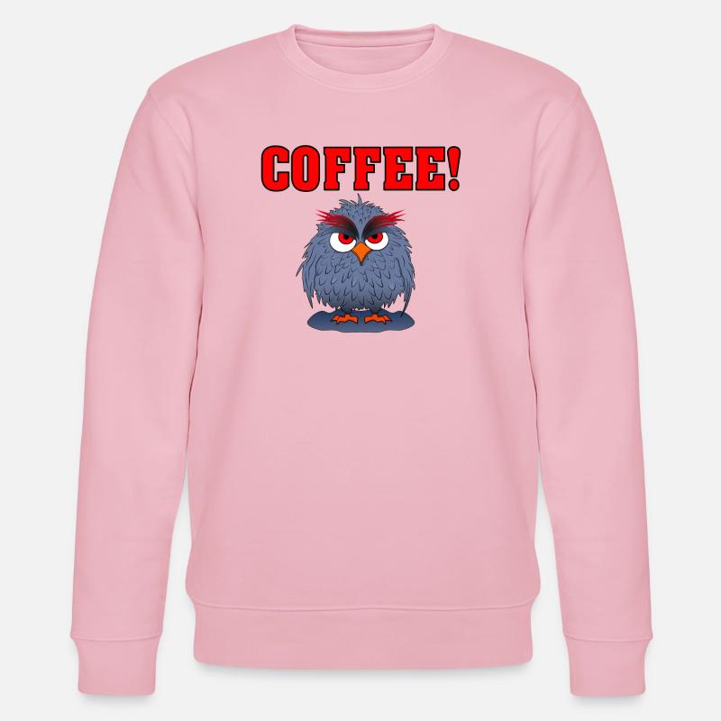 Eule COFFEE ROT - Stanley/Stella Unisex Bio-Sweatshirt CHANGER  - Hellrosa