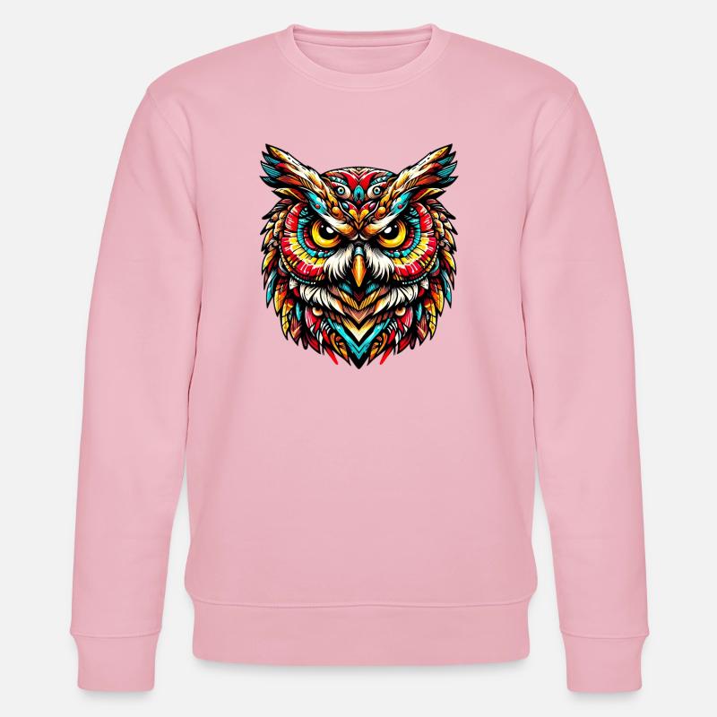 Eule - Stanley/Stella Unisex Bio-Sweatshirt CHANGER  - Hellrosa