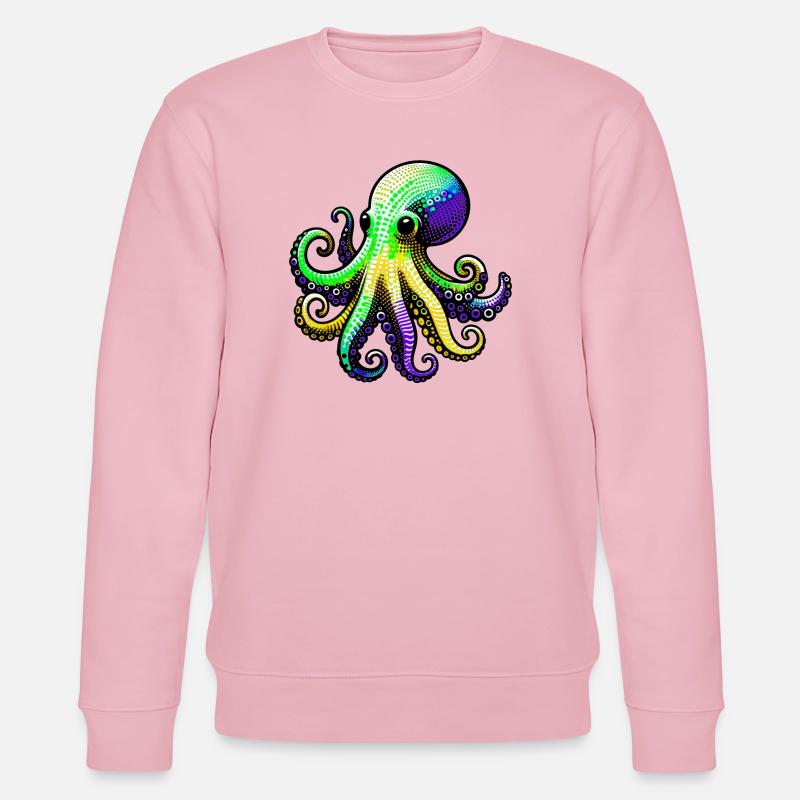 Krake - Stanley/Stella Unisex Bio-Sweatshirt CHANGER  - Hellrosa