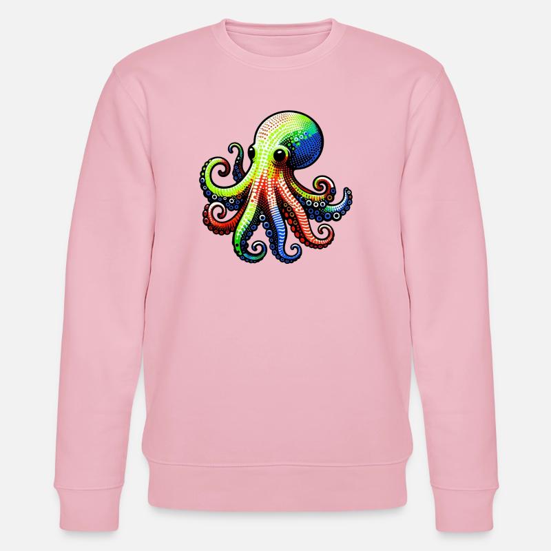 Octopus - Stanley/Stella CHANGER Unisex Organic Sweatshirt - cotton pink