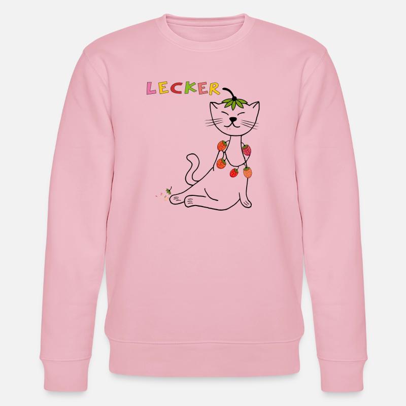 Fraises Chat - Sweat bio CHANGER Stanley/Stella Unisexe - rose pâle