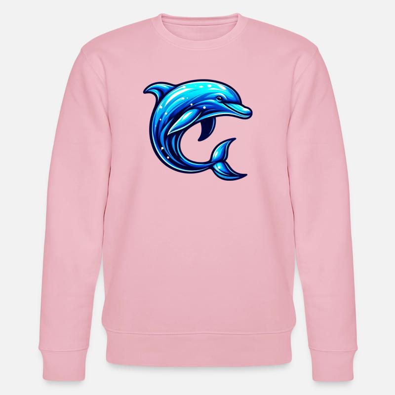 Delfin - Stanley/Stella Unisex Bio-Sweatshirt CHANGER  - Hellrosa