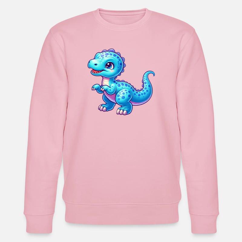 Dinosaure - Sweat bio CHANGER Stanley/Stella Unisexe - rose pâle