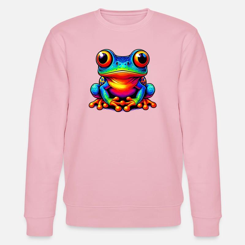 Frosch - Stanley/Stella Unisex Bio-Sweatshirt CHANGER  - Hellrosa