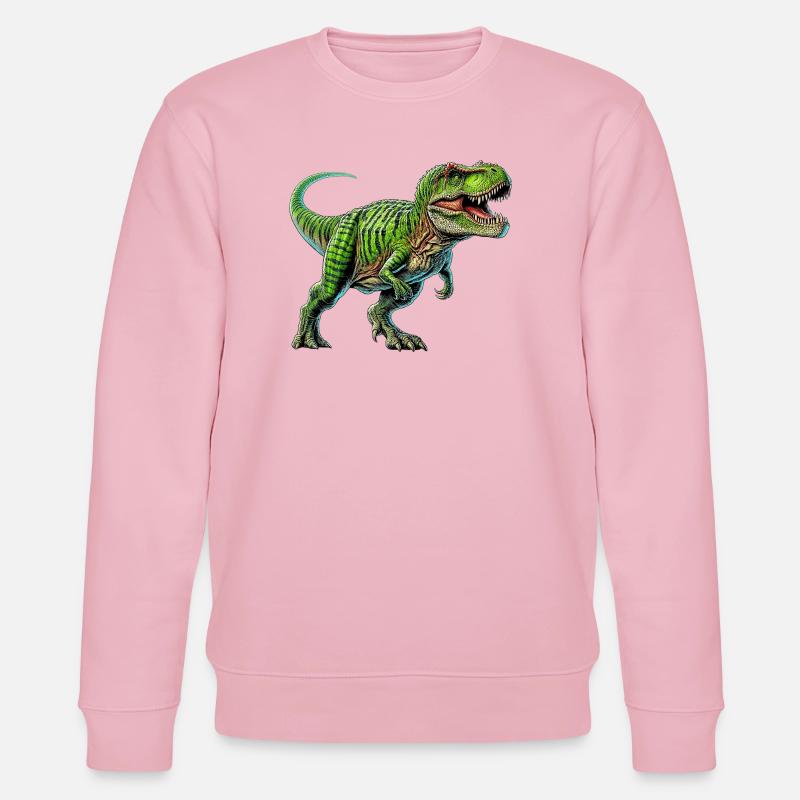 Dinosaure - Sweat bio CHANGER Stanley/Stella Unisexe - rose pâle
