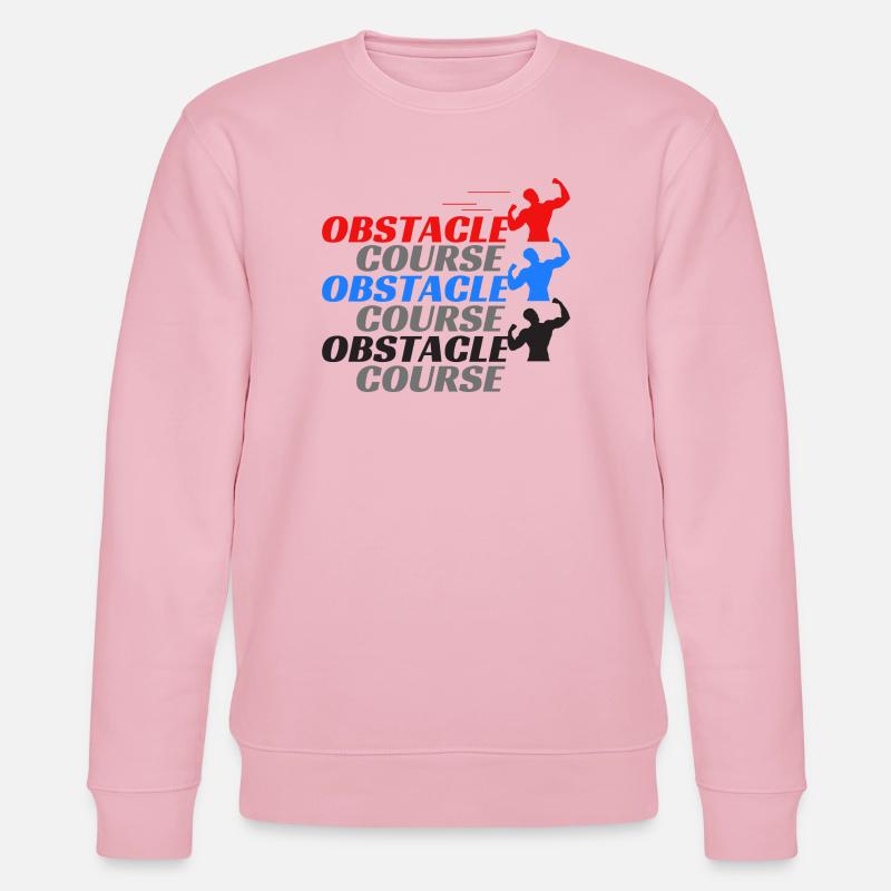 obstacle course - obstacles - Stanley/Stella CHANGER Unisex Organic Sweatshirt - cotton pink