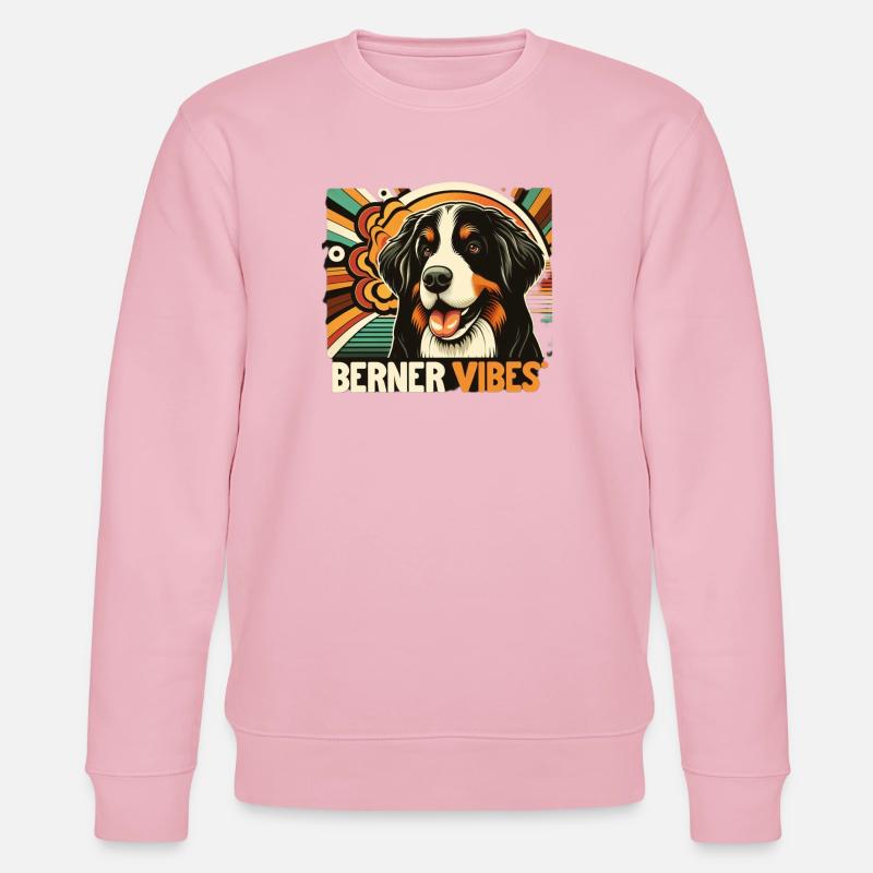 Berner Sennenhund - Stanley/Stella Unisex Bio-Sweatshirt CHANGER  - Hellrosa