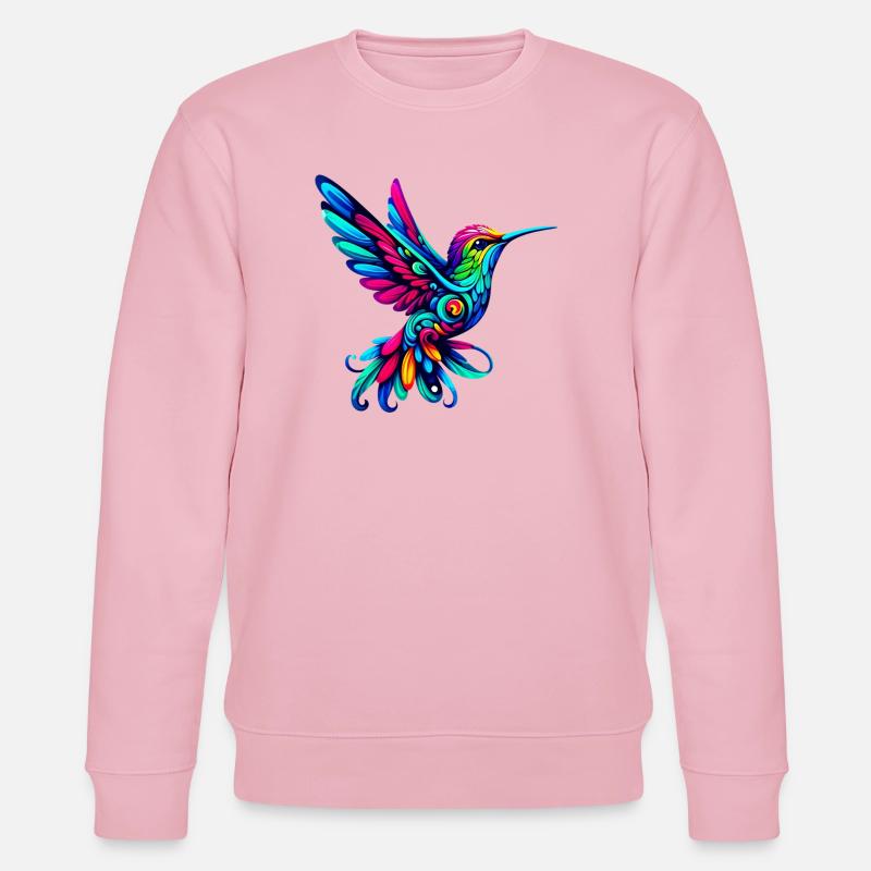 Kolibri - Stanley/Stella Unisex Bio-Sweatshirt CHANGER  - Hellrosa