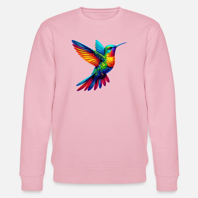 Kolibri - Stanley/Stella Unisex Bio-Sweatshirt CHANGER  - Hellrosa
