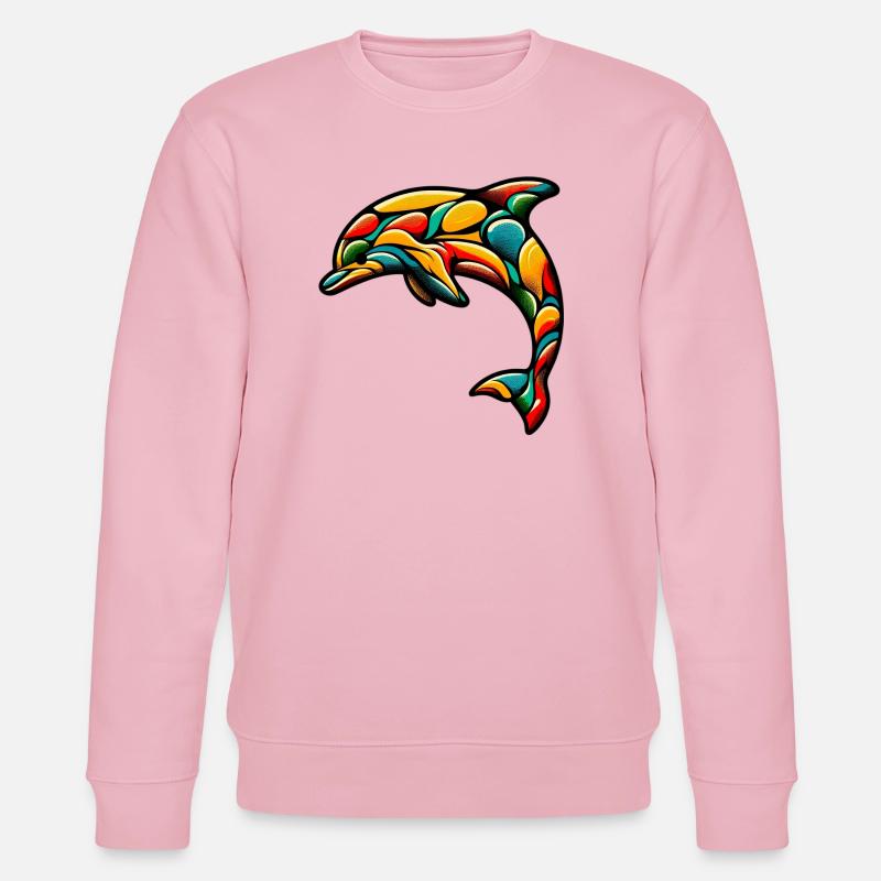 Delfin - Stanley/Stella Unisex Bio-Sweatshirt CHANGER  - Hellrosa