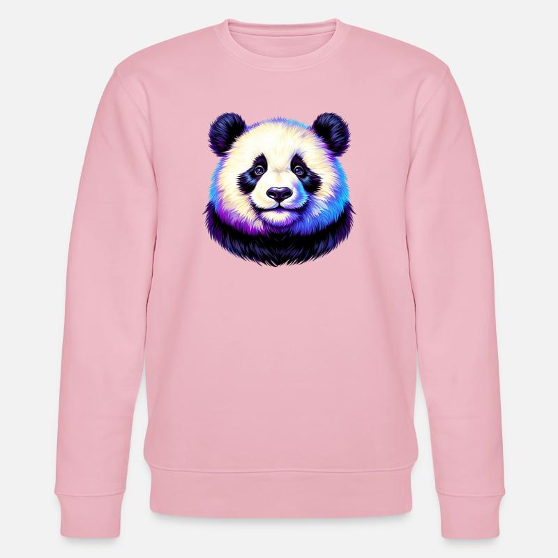 Panda - Stanley/Stella Unisex Bio-Sweatshirt CHANGER  - Hellrosa