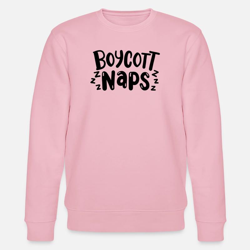 Boykott Nickerchen - Stanley/Stella Unisex Bio-Sweatshirt CHANGER  - Hellrosa