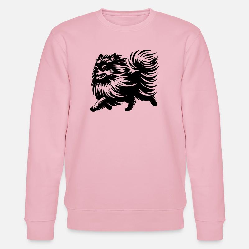 Zwergspitz - Stanley/Stella Unisex Bio-Sweatshirt CHANGER  - Hellrosa