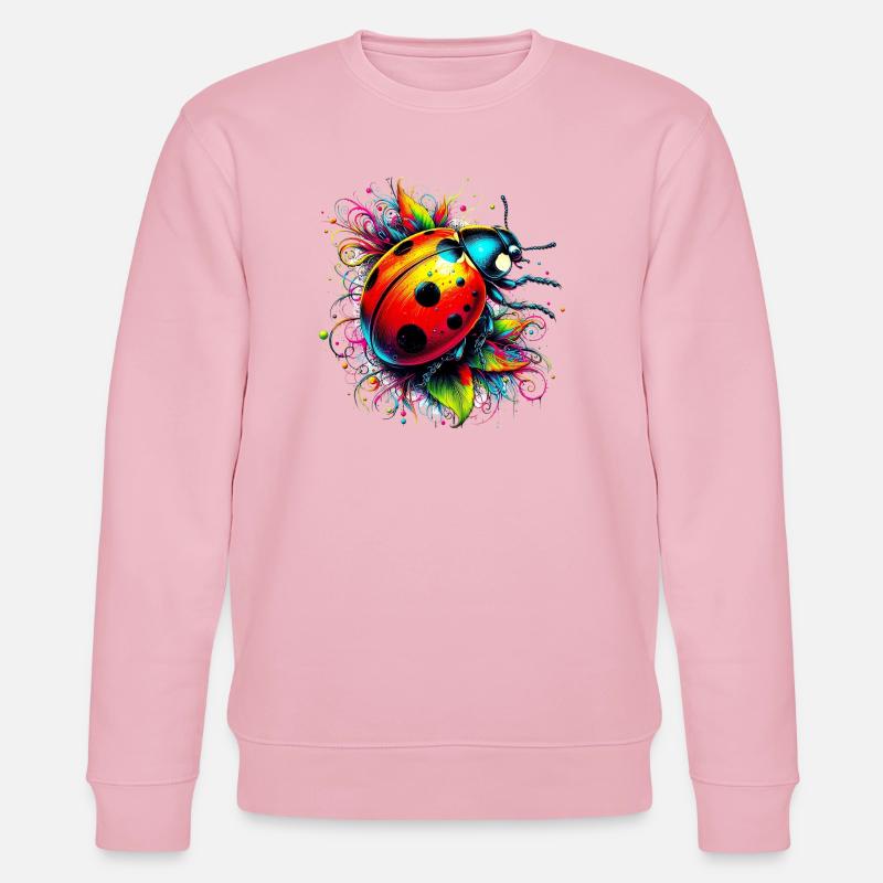 Marienkäfer - Stanley/Stella Unisex Bio-Sweatshirt CHANGER  - Hellrosa