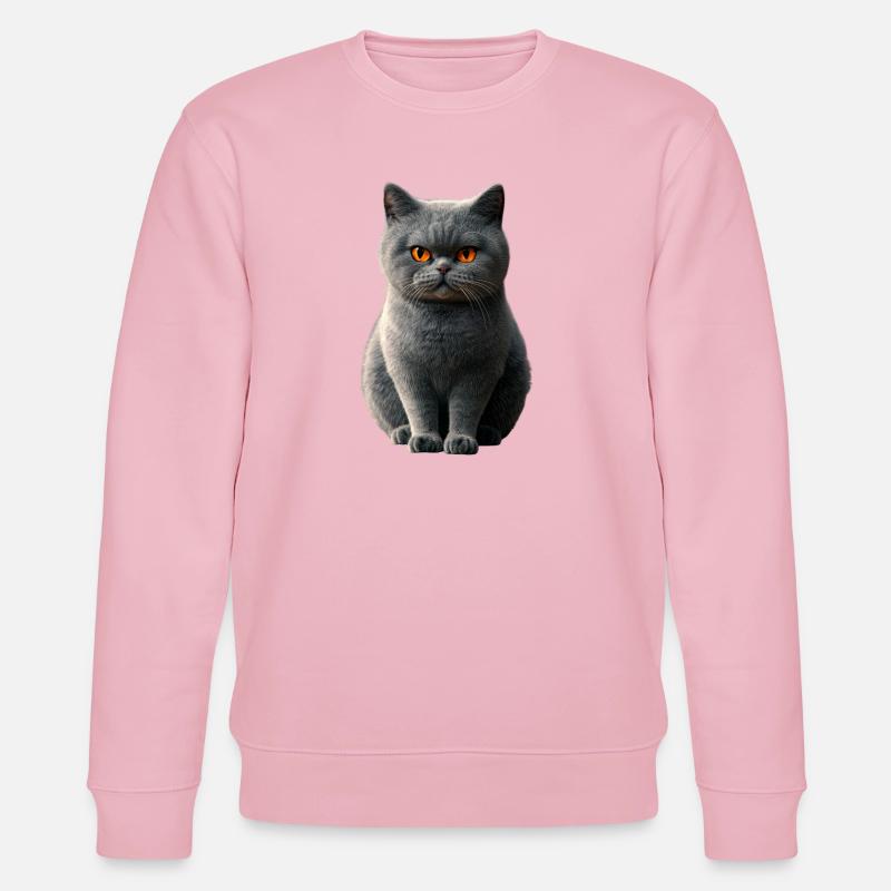 Britisk korthåret kat BKH Kat Mor Søde katte - Stanley/Stella økologisk unisex-sweatshirt CHANGER - lys rosa