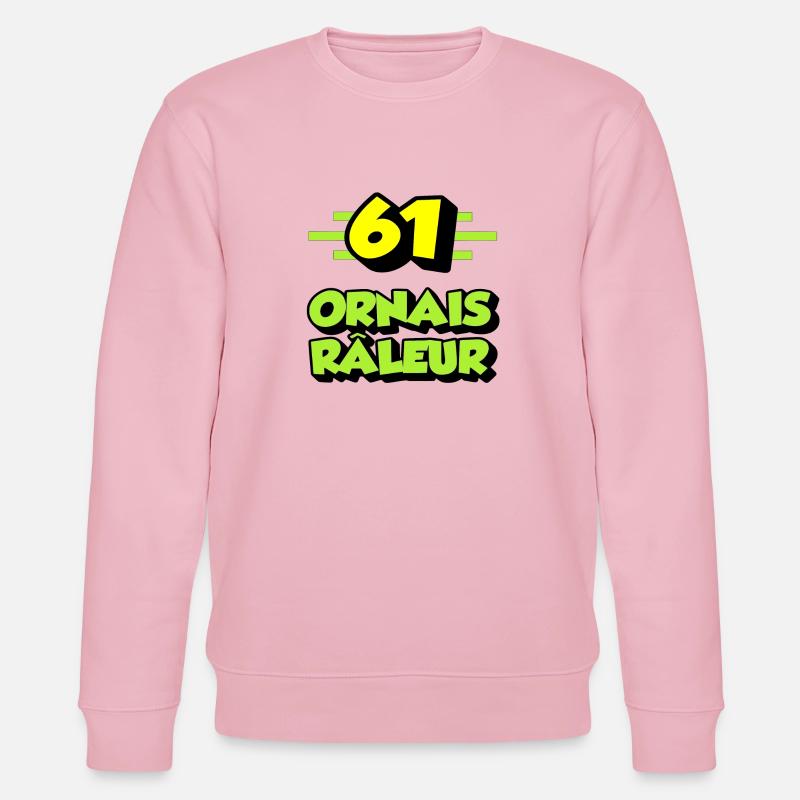 Ornais râleur - Sweat bio CHANGER Stanley/Stella Unisexe - rose pâle