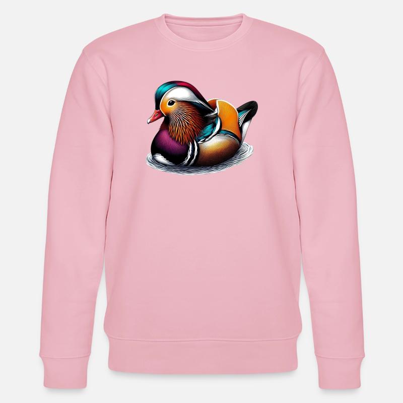 Mandarinente - Stanley/Stella Unisex Bio-Sweatshirt CHANGER - Hellrosa