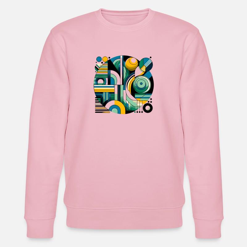 Neon Geometry — Retro Pulse - Stanley/Stella Unisex Bio-Sweatshirt CHANGER  - Hellrosa