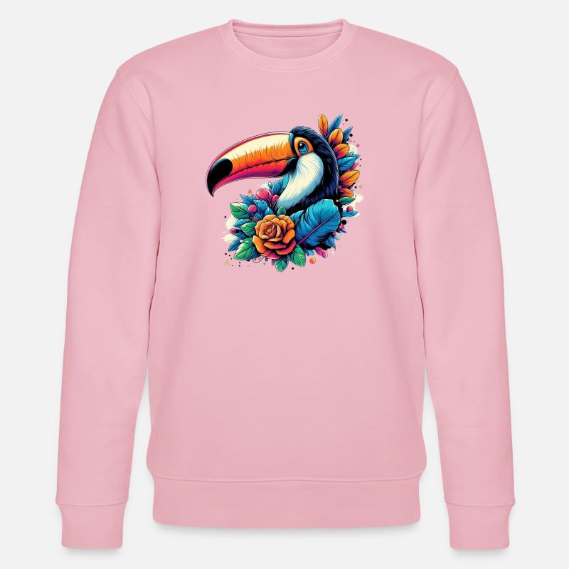 Tukan - Stanley/Stella Unisex Bio-Sweatshirt CHANGER  - Hellrosa