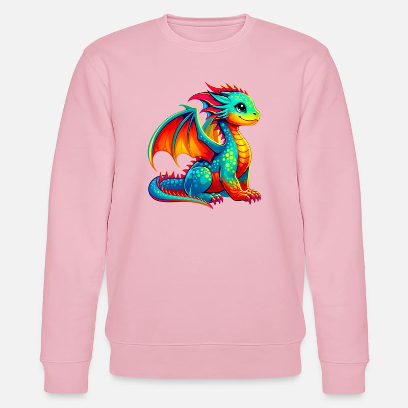 Drache - Stanley/Stella Unisex Bio-Sweatshirt CHANGER  - Hellrosa