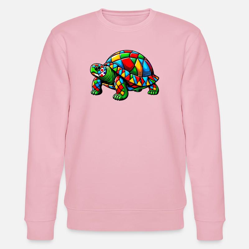 Harlekin-Schildkröte - Stanley/Stella Unisex Bio-Sweatshirt CHANGER  - Hellrosa