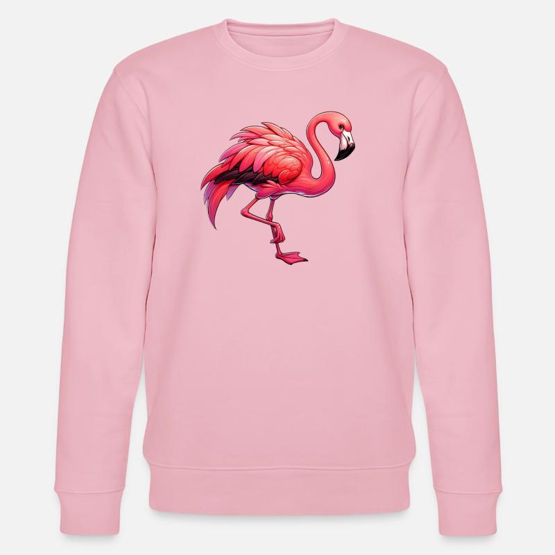 Flamingo - Stanley/Stella Unisex Bio-Sweatshirt CHANGER  - Hellrosa