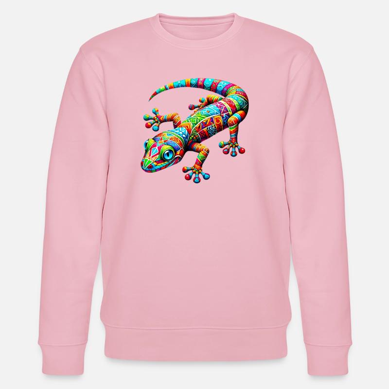 Gecko - Stanley/Stella Unisex Bio-Sweatshirt CHANGER  - Hellrosa